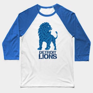 Detroit Lions Baseball T-Shirt